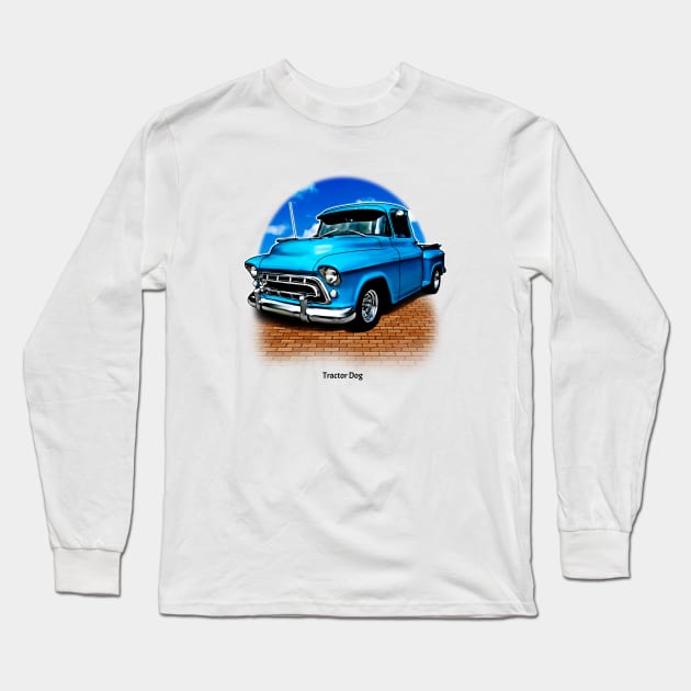 Old Truck Riding Low Long Sleeve T-Shirt by tractordog